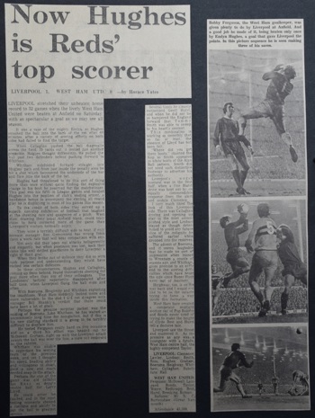 Hughes is Reds' top scorer - 27 November 1971